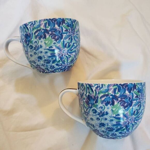 EUC Lilly Pulitzer High Maintinence Coffee Cups x2 - Picture 4 of 8